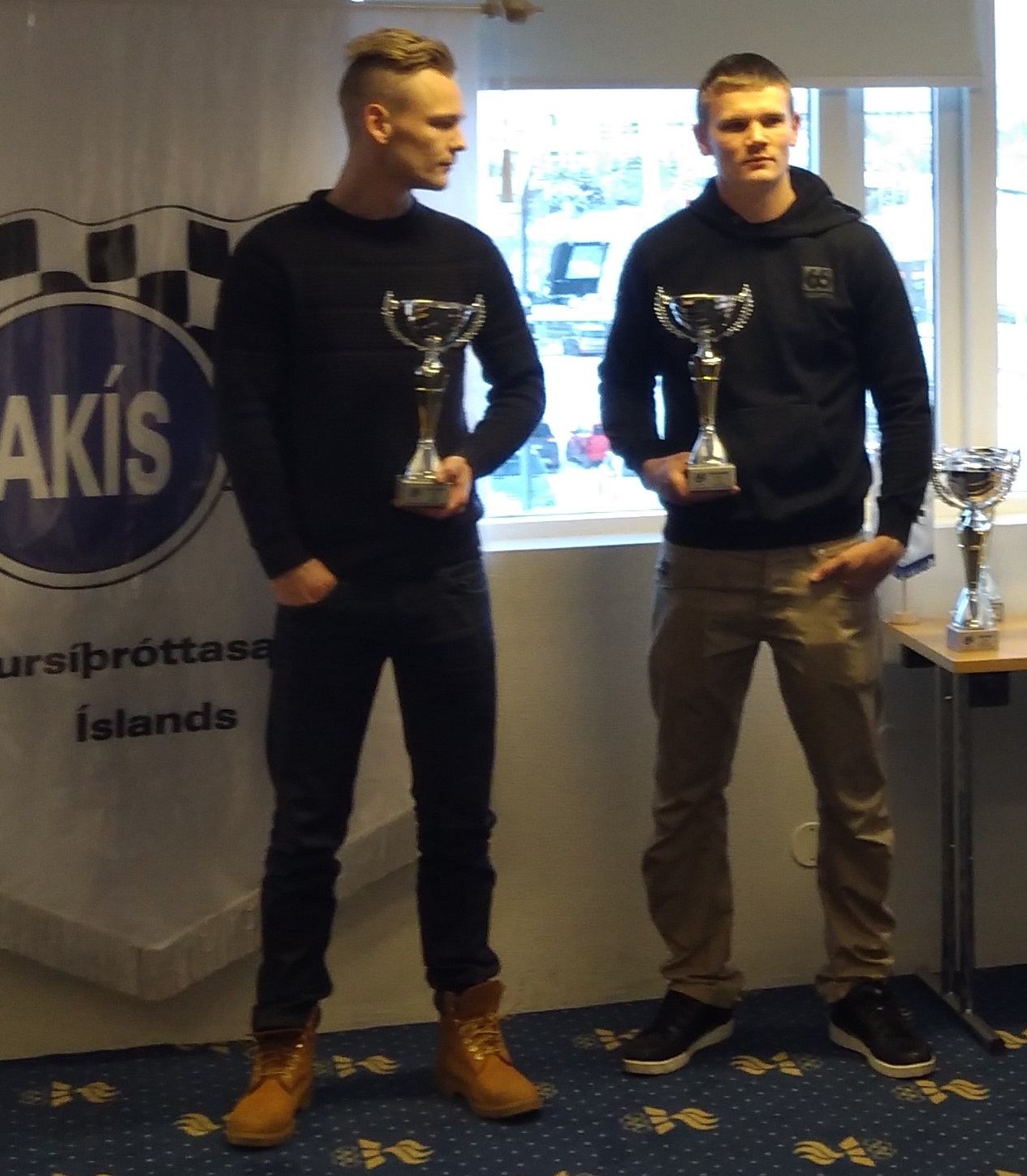 Alexander Sigurðsson og Jökull Atli Harðarson , íslandsmeistara í drift 2017